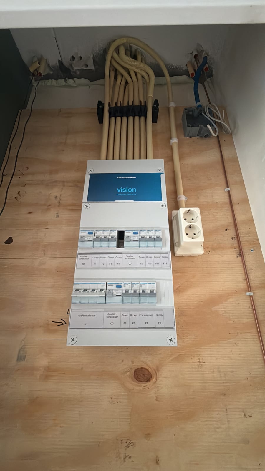 Nieuwe groepenkast geplaatst door VD Elektrotechniek